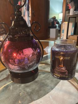 Goose Creek Poison Cupcake Large Jar Candle, and Halloween lantern.