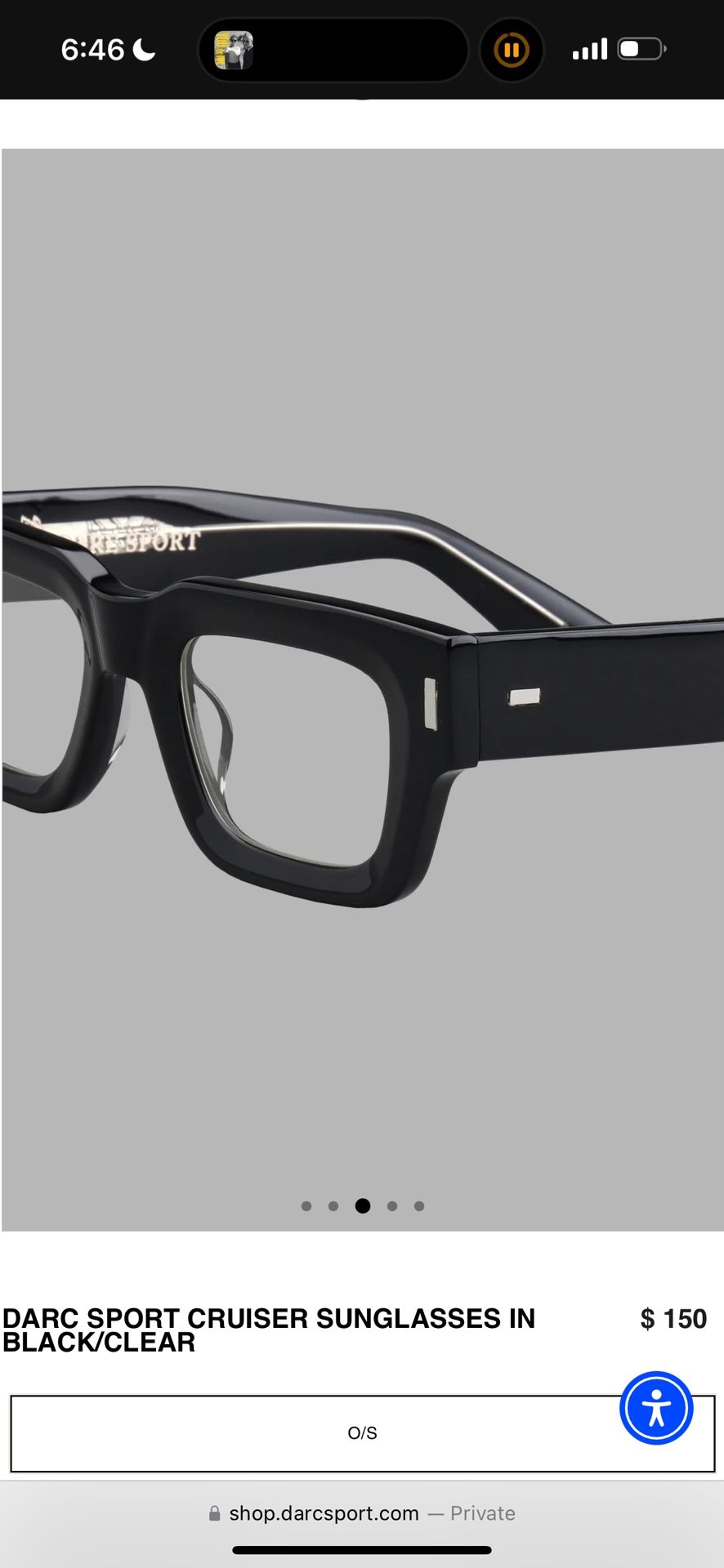 DARC SPORT CRUISER (CLEAR) SUNGLASSES