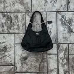 Coach Madison Maggie Black Leather Shoulder Bag