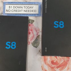 Samsung Galaxy S8 Pay $1 DOWN AVAILABLE - NO CREDIT NEEDED