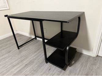 47in computer desk with 2tier storage