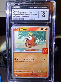 Functional Pokémon Japanese Mega Evolution Promos  McDonald's Promotion  -  CGC NM/MINT 8