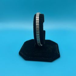 Sterling Silver Diamond Bracelet 
