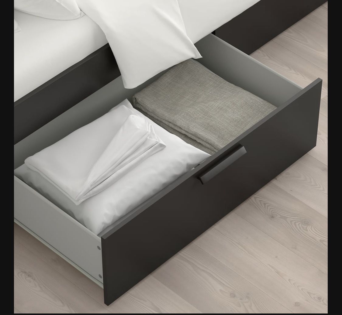 Used IKEA Bed Frame With 4 Drawers