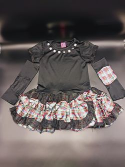 FRANKIE STEIN GIRL COSTUME HALLOWEEN SIZE 6-10