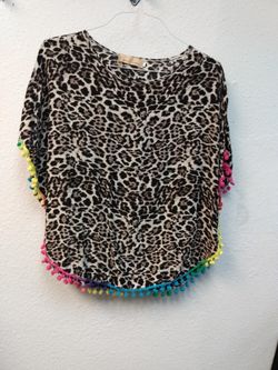 Animal print poncho (XL)
