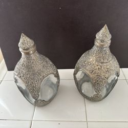 Antique Engraved Decanter.