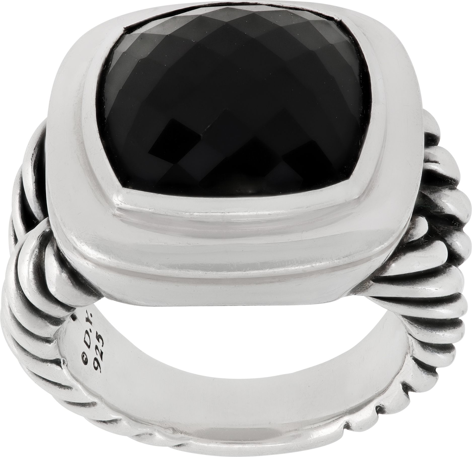 David Yurman Onyx Albion ring in sterling silver