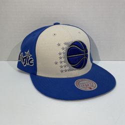 Orlando Magic Mitchell & Ness NBA Throwback Patch Hat Cap Adult SnapBack OSFA NWT 