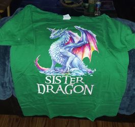 Sister Dragon T-Shirt Size Adult Medium