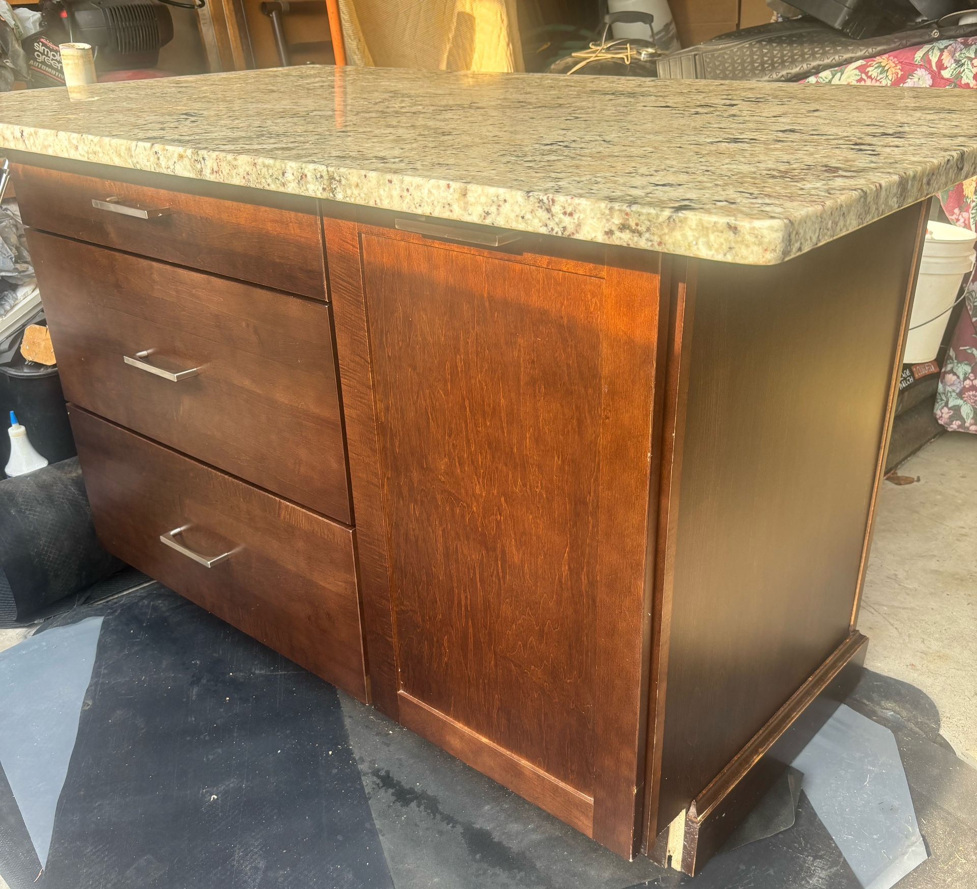 Granite Kitchen Island