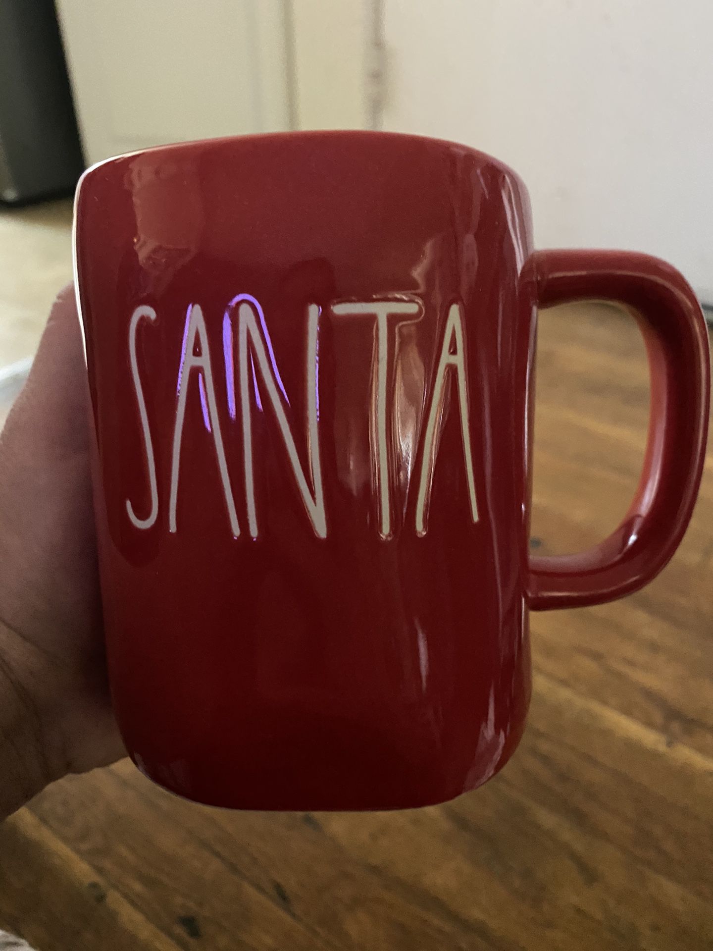 Rae Dunn Red Santa mug
