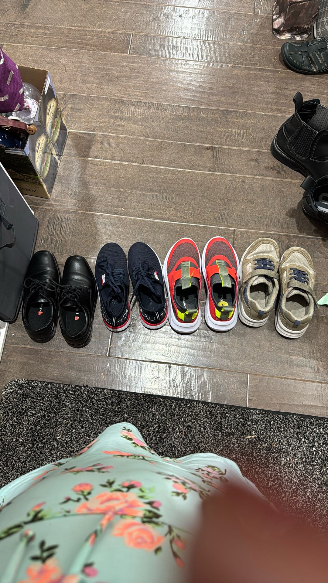 Boys Shoes Lot—barely Worn! Size 1 And 1.5 —Nautica, Skechers, StrideRite