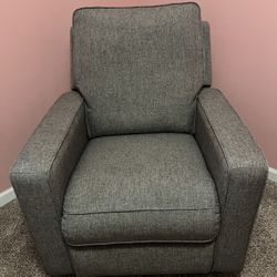 Gray Living Style Swivel Rocking Chair/Recliner