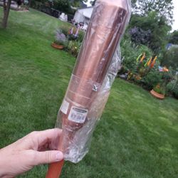 Smith And Hawkins Set Of 2 Copper Tiki Torches New