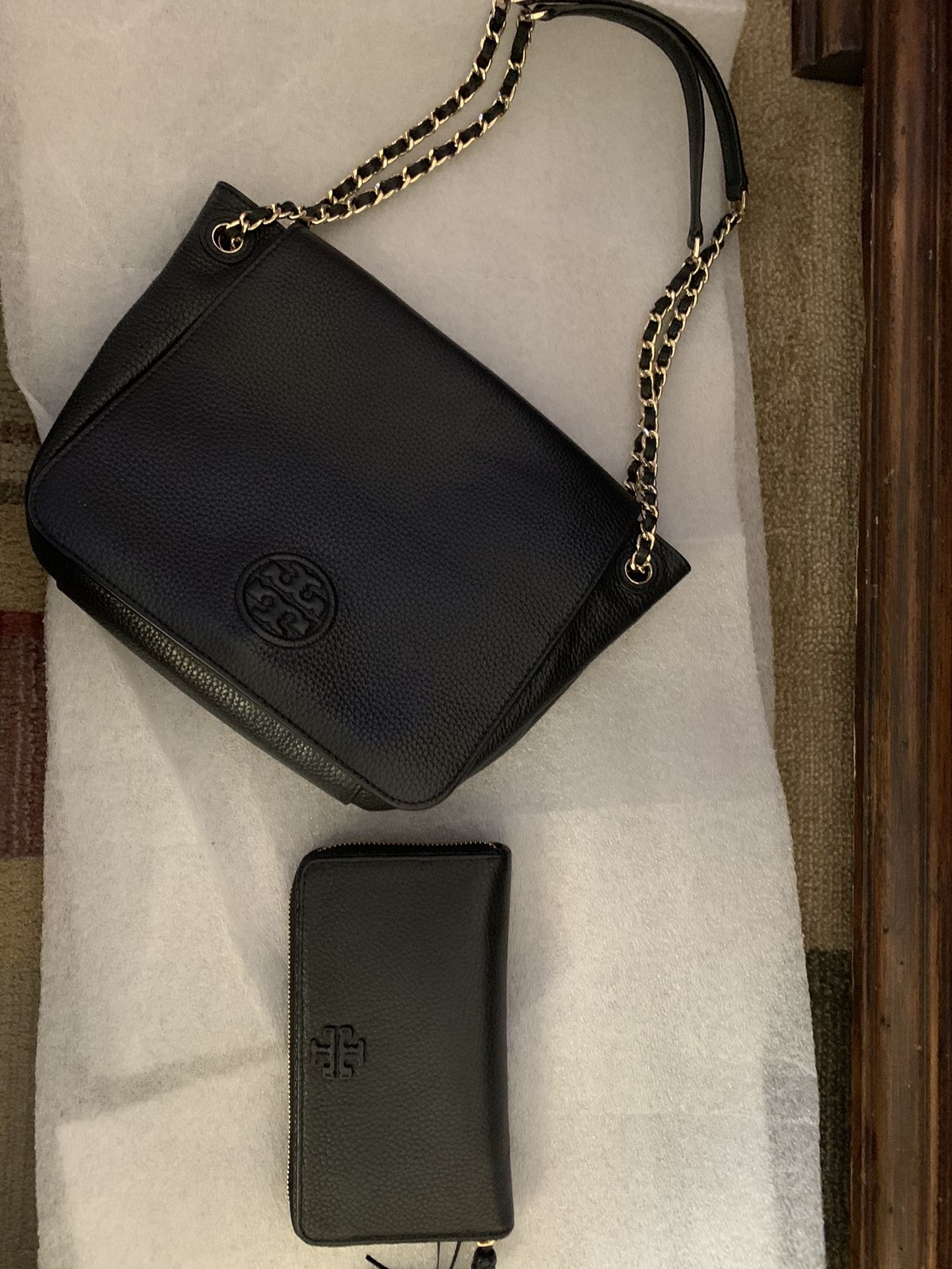 Black Tory Burch Purse And Wallet