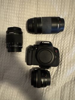 Canon Camera With Lenses