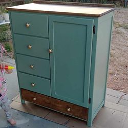 Refinished Modern Amoire Dresser