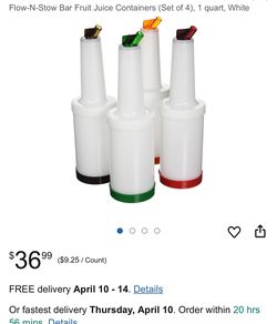 Bar Fruit Juice Container Pack Of 10 Firm Price,,,
