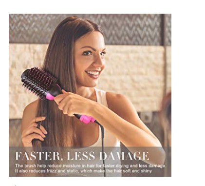 Hair Dryer Brush, One-step Hair Dryer and Volumizer Blower Brush for Dry & Straighten & Curling, Hot Air Styling Brush