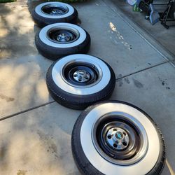C10 1971 stocks rims n tires complete set