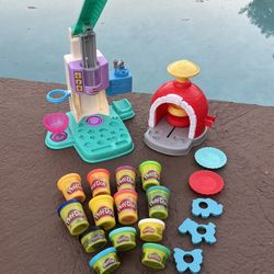 EUC 20+ piece Play-Doh playset toy lot