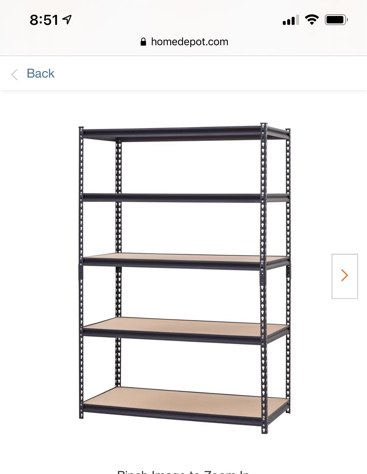 SelkingBlack 5-Tier Heavy Duty Steel Garage Storage Shelving