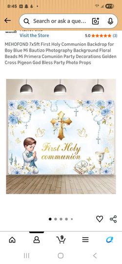 First communion backdrop