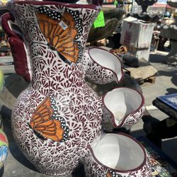 Fountain And Bird Bath 