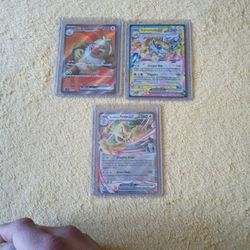 3 Pokemon Cards Bundle 