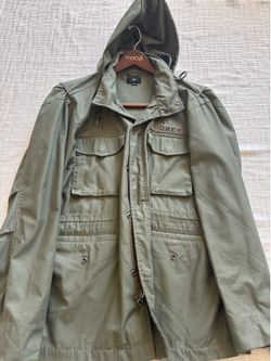 Obey like new military field jacket size L