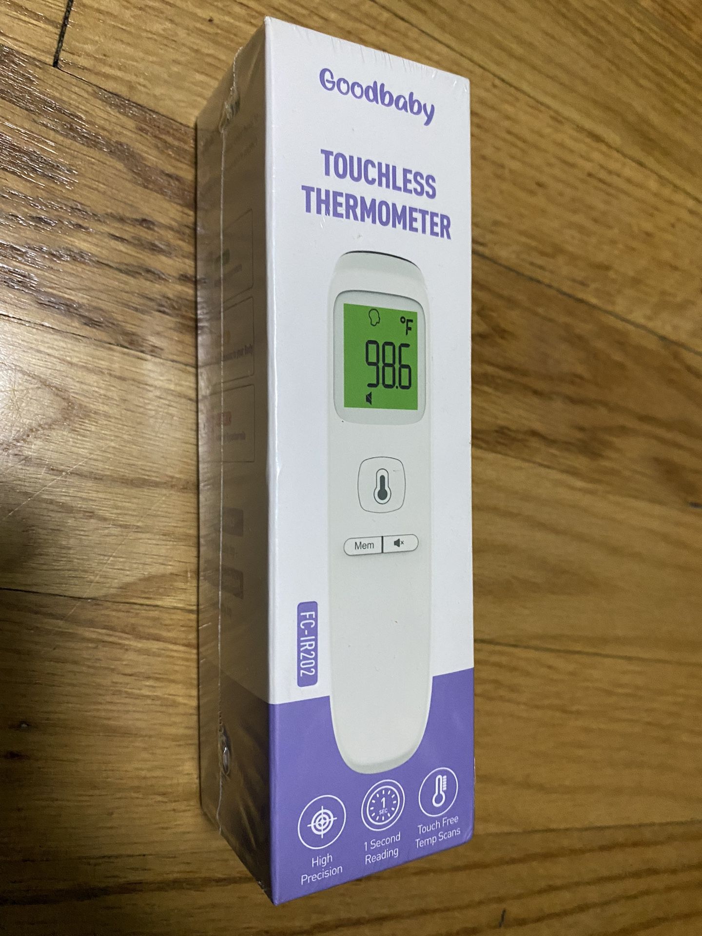 Thermometer Goodbaby Touchless Preciscion Forehead Thermometer FC-IR202 New