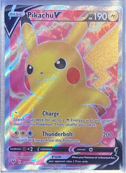 Pikachu Pokemon card