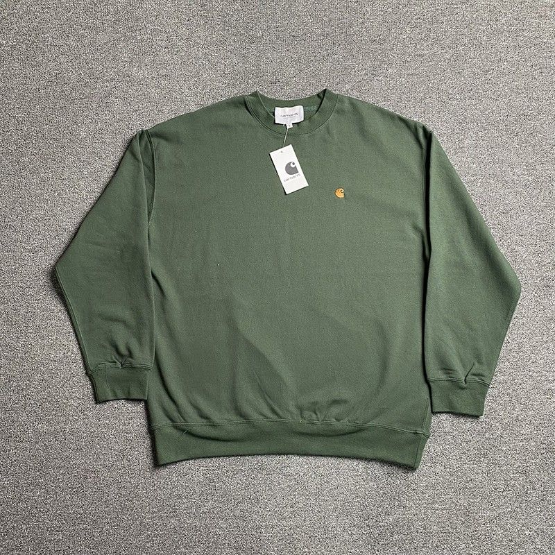 Carhartt Green Round Neck Logo Sweatshirt