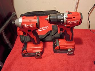 M18 MILWAUKEE brushless drill+ impact driver TOOLS CON BATERÍA $209