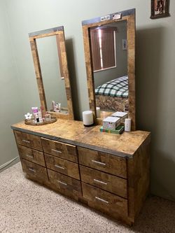 Dresser with mirror