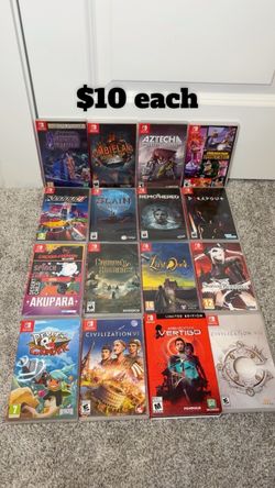 Over 100 Nintendo switch games!