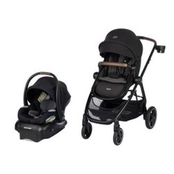 MAXI COSI 3 in 1 BASSINET STROLLER AND CARSEAT 