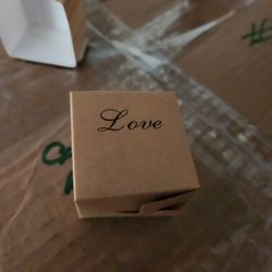 100 Each love and cut out Favor Boxes