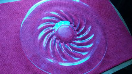 LARGE ROUND CRYSTAL PLATTER