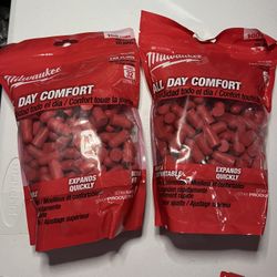 Milwaukee Ear Plugs (100 Pairs)  2 Bags 