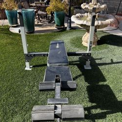 Weight Bench With Leg And Arms Accessories