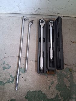 Yes, It's Available Pittsburgh 1/2" + 3/8" Torque Wrenches + Breaker Bars "all 4 for $60"