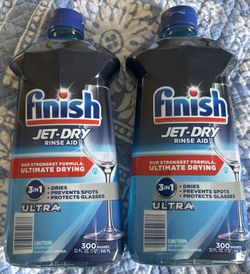 2Finish Jet-Dry Ultra Rinse Aid Dishwasher Rinse & Drying Agent 3 In 1(32fl oz.)
