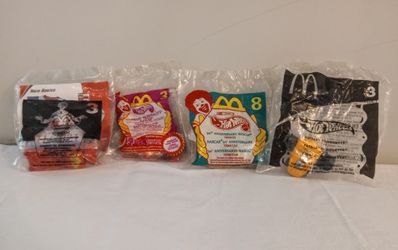 NEW Sealed (4) 1(contact info removed)  McDonald Happy Meal Toy Matchbox  & Hotwheels. 
