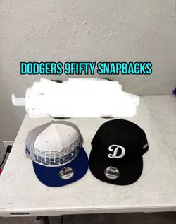 MLB new era Los Angeles dodgers black white blue 9fifty SnapBack hats