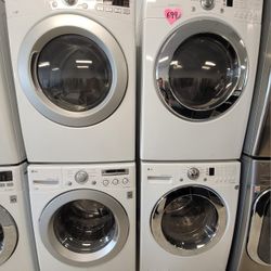 Front Load Washer And Electric Dryer Set Used In Good Condition With 90days Warranty From $699 Up To $825