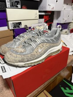 SUPREME NIKE AIR MAX 98 SNAKESKIN Sz 9
