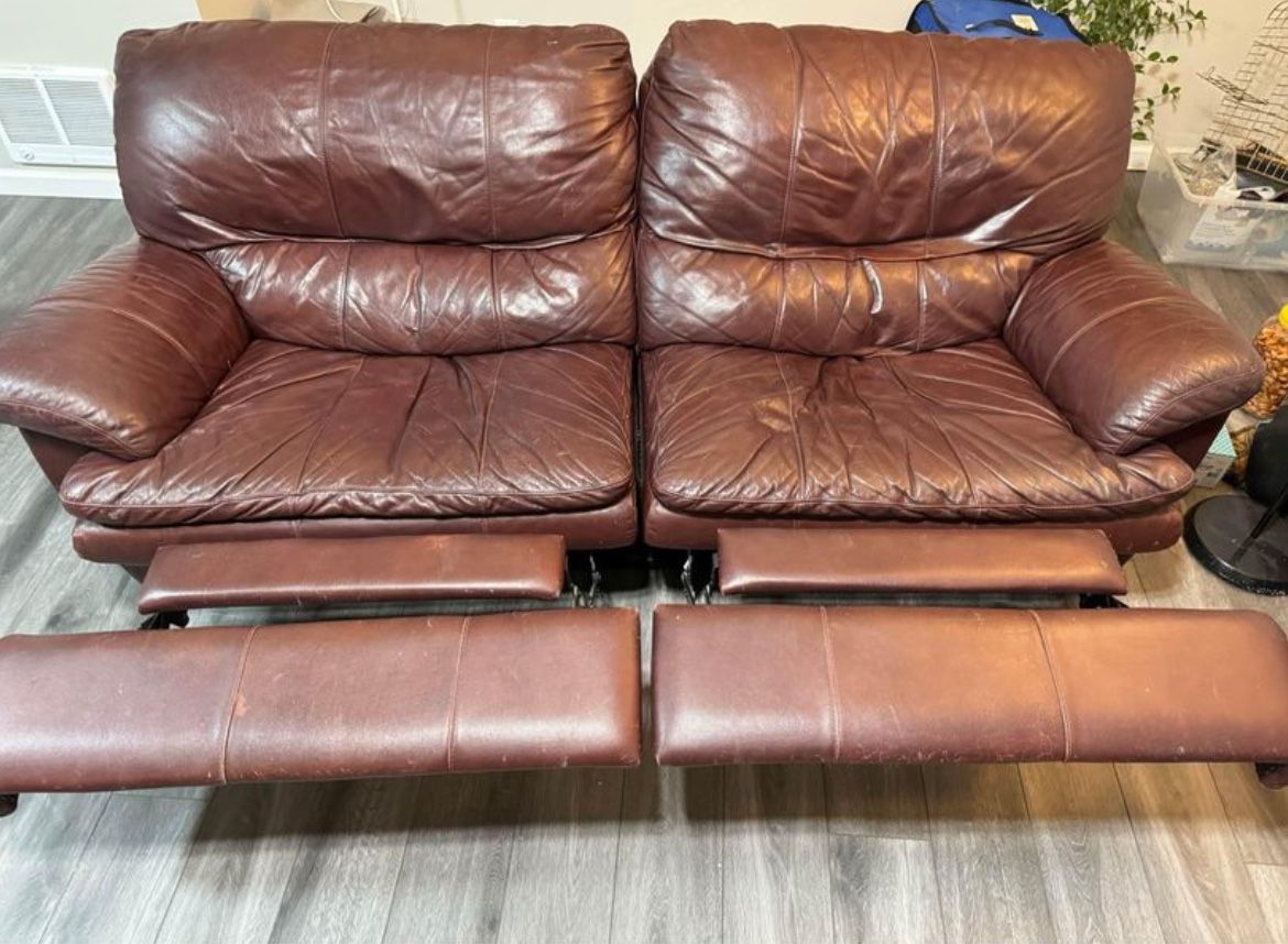 Lovely Leather Couch Recliner 