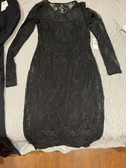 Fitted Lace Dress Size XS From Express(black)